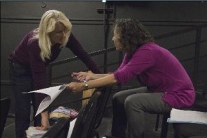 Egan and McKinley confer.